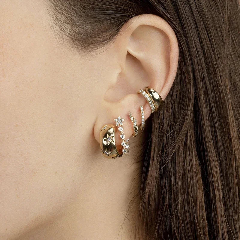 עגילים דגם כוכב