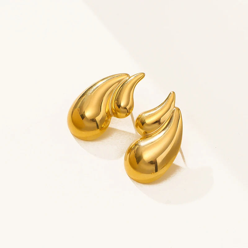 עגילים דגם גל